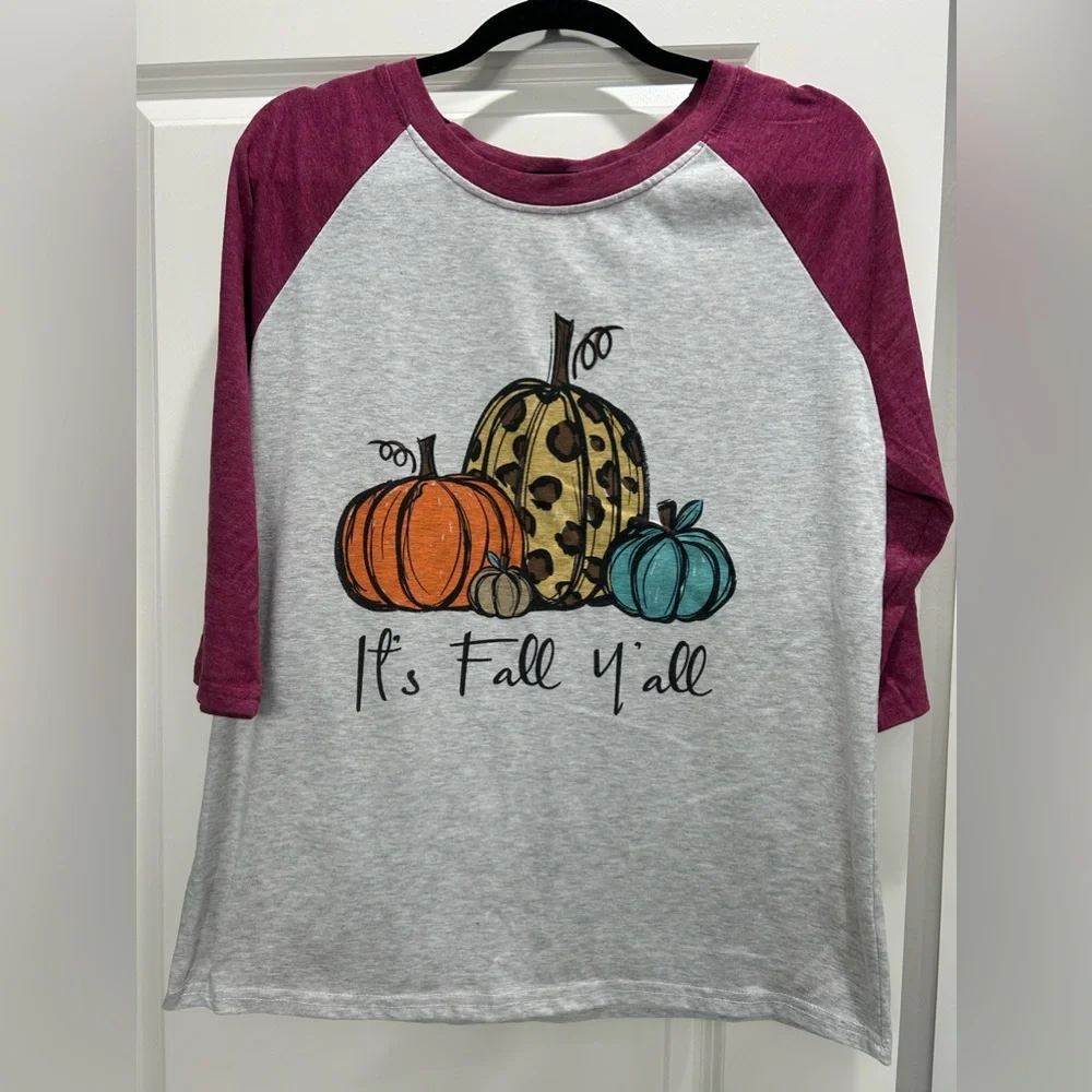 It’s Fall Y’all! Raglan Tee - Picture 1 of 3